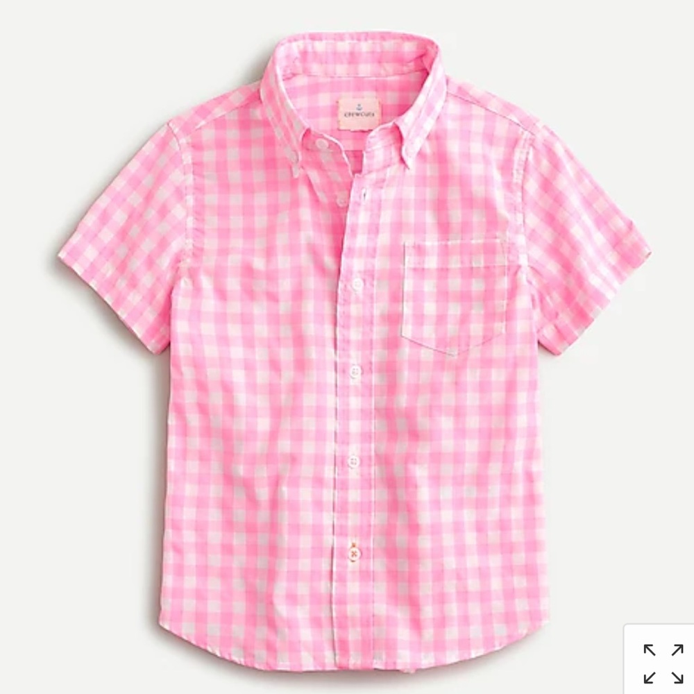 ⚓️J.Crewcuts Boys Pink Plaid Shirt